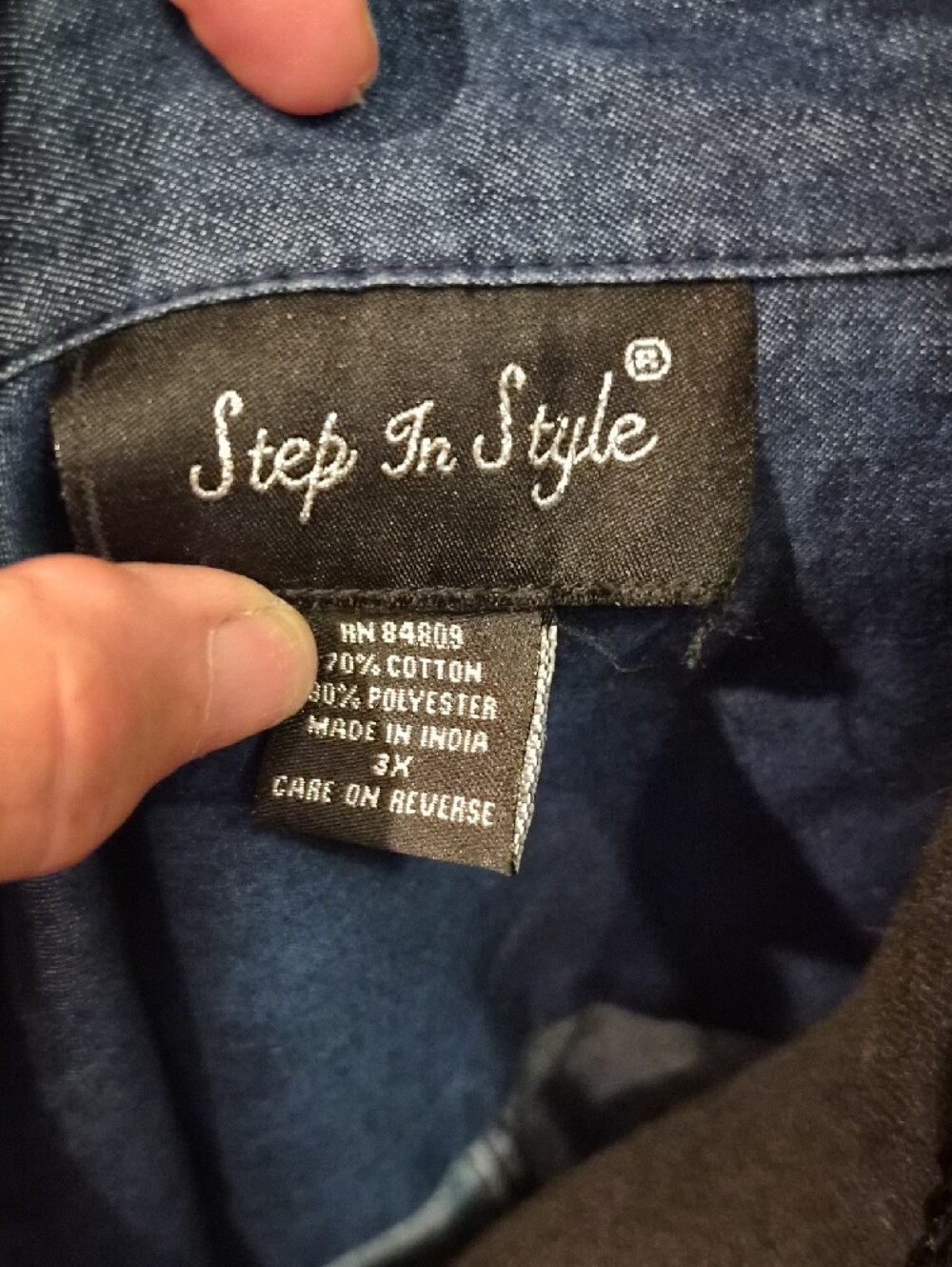 Step In Style Denim Button-Up Maxi Shirt Dress- Indigo Denim Blue - Picture 2 of 10